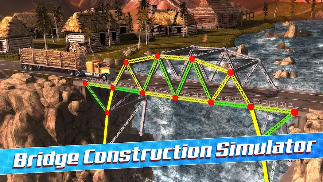 Bridge Construction Simulator (Бридж Конструкшн Симулятор)  [МОД Unlocked] Screenshot 1