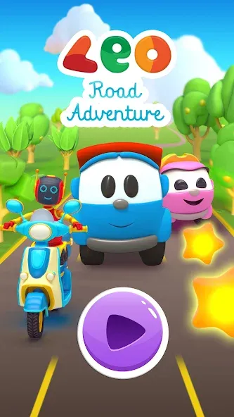 Leo Runner: car games for kids  [МОД Unlimited Money] Screenshot 5