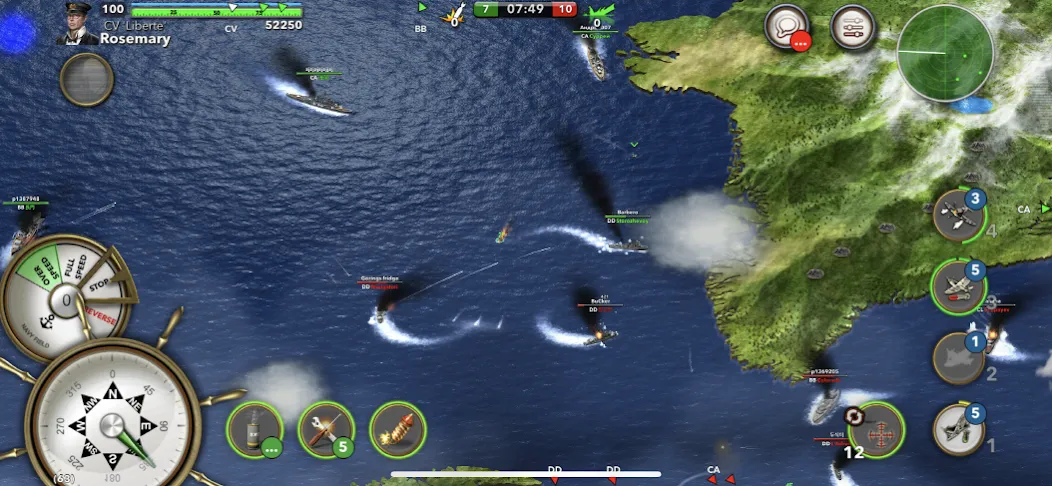 Navy Field: Online Sea Battles (НеиФилд)  [МОД Бесконечные деньги] Screenshot 4