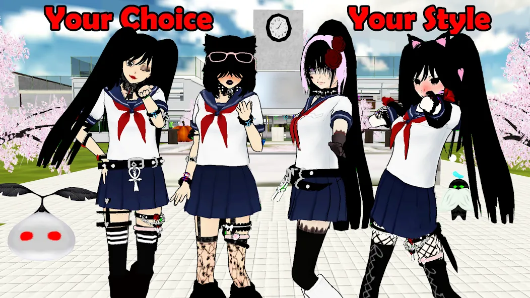 SchoolGirl AI 3D Anime Sandbox (Школьница  3D аниме песочница)  [МОД Unlocked] Screenshot 1