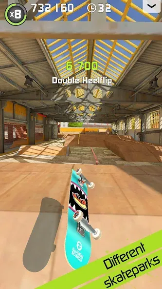 Touchgrind Skate 2 (Тачгринд Скейт 2)  [МОД Бесконечные монеты] Screenshot 3