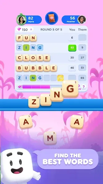 Wordzee! - Social Word Game  [МОД Unlocked] Screenshot 1