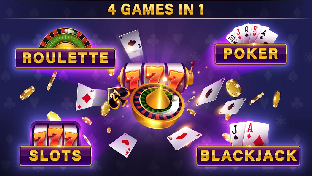 Casino All Star: Poker & Slots (Казино Олл Стар)  [МОД Unlocked] Screenshot 1