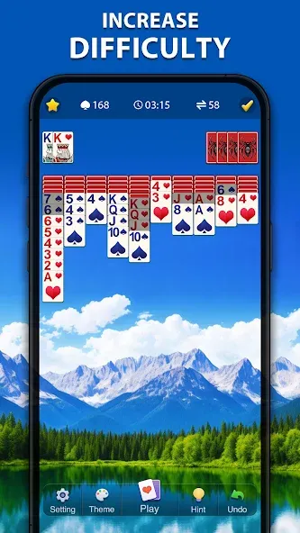 Spider Solitaire Classic  [МОД Все открыто] Screenshot 3