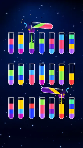 Water Sort Puzzle - Color Game (Уотер Сорт Пазл)  [МОД Бесконечные монеты] Screenshot 3