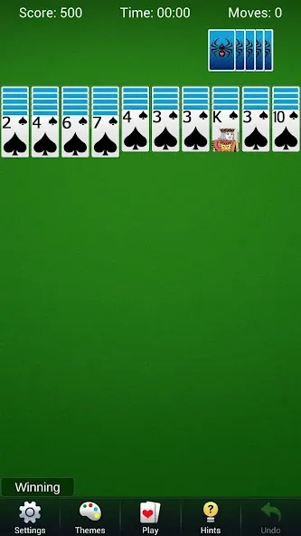 Spider Solitaire - Card Games  [МОД Бесконечные деньги] Screenshot 4