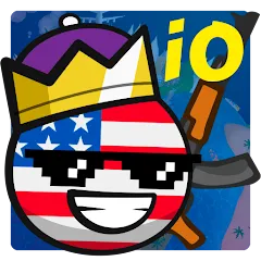 Скачать взломанную Country Balls Io: Battle Arena (Кантри Болс Ио)  [МОД Unlimited Money] - полная версия apk на Андроид