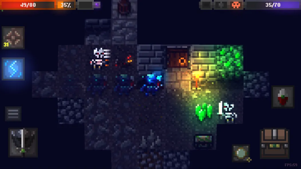 Caves (Roguelike) (Кэйвс)  [МОД Menu] Screenshot 1