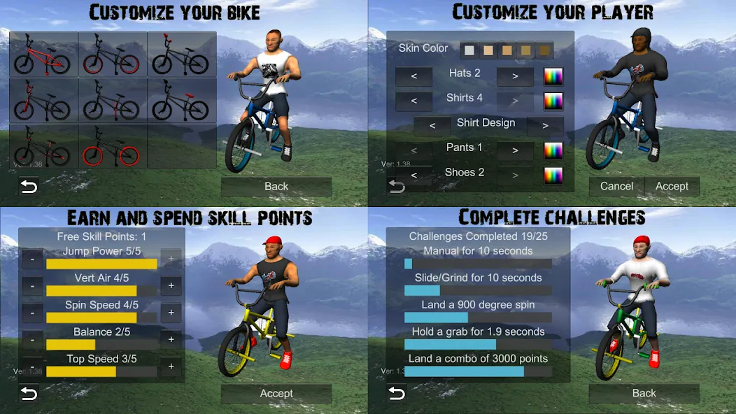 BMX Freestyle Extreme 3D (Фристайл Экстрим 3D)  [МОД Бесконечные деньги] Screenshot 5