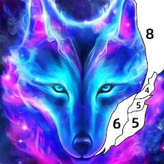 Взломанная Wolf Coloring Book Color Game (Вульф Колоринг Бук Колор Гейм)  [МОД Много денег] - последняя версия apk на Андроид